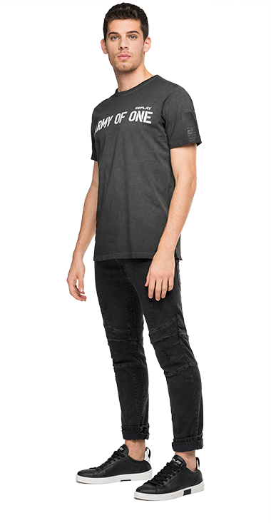 ガーメントダイコットンジャージーARMY Tシャツ 詳細画像